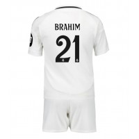 Real Madrid Brahim Diaz #21 Heimtrikotsatz Kinder 2024-25 Kurzarm (+ Kurze Hosen)